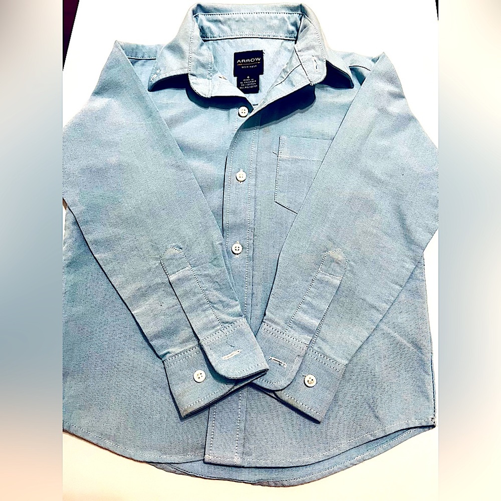 Arrow Dress long sleeve blue
